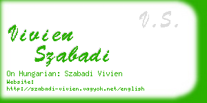 vivien szabadi business card